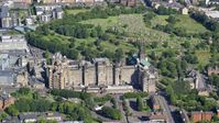 The Glasgow Royal Infirmary hospital in Scotland Aerial Stock Photos | AX110_183.0000037F