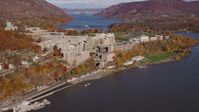 West Point Military Academy in Autumn, West Point, New York Aerial Stock Photos | AX119_164.0000000F