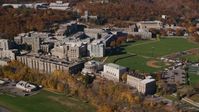 The United States Military Academy at West Point in Autumn, New York Aerial Stock Photos | AX119_167.0000093F