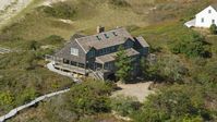 A large beachfront home in Cape Cod, Truro, Massachusetts Aerial Stock Photos | AX143_203.0000134