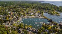 A coastal community and harbor, Manchester-by-the-Sea, Massachusetts Aerial Stock Photos | AX147_070.0000313