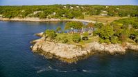 Waterfront mansion in Manchester-by-the-Sea, Massachusetts Aerial Stock Photos | AX147_077.0000131