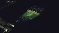 The Topgolf course in Hillsboro, Oregon at night Aerial Stock Photos | AX155_481.0000176F