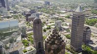 Midtown skyscrapers, Atlanta, Georgia Aerial Stock Photos | AX36_016.0000023F