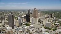 Georgia-Pacific Tower and Equitable Plaza, Downtown Atlanta, Georgia Aerial Stock Photos | AX36_037.0000050F