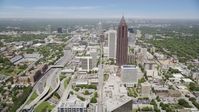 SunTrust Plaza, Bank of America Plaza,  office buildings, Midtown Atlanta, Georgia Aerial Stock Photos | AX36_040.0000257F