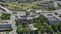 Georgia State Capitol, Downtown Atlanta Aerial Stock Photos | AX36_096.0000154F