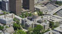 Georgia State Capitol, Downtown Atlanta, Georgia Aerial Stock Photos | AX36_097.0000163F