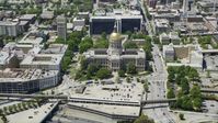 Georgia State Capitol, Atlanta, Georgia Aerial Stock Photos | AX36_101.0000151F