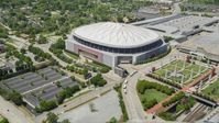 The Georgia Dome, surrounding parking lots, Downtown Atlanta, Georgia Aerial Stock Photos | AX36_103.0000171F
