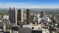 The Westin Peachtree Plaza Hotel, Downtown Atlanta, Georgia Aerial Stock Photos | AX38_072.0000010F