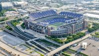M&T Bank Stadium in Baltimore, Maryland Aerial Stock Photos | AXP073_000_0020F