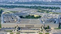 The Pentagon in Washington DC with Potomac River in the background Aerial Stock Photos | AXP075_000_0022F