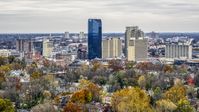 City buildings in the city's skyline in Downtown Lexington, Kentucky Aerial Stock Photos | DXP001_100_0002