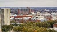 Dorms and campus buildings at the University of Kentucky, Lexington, Kentucky Aerial Stock Photos | DXP001_100_0015