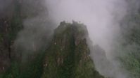 HD stock footage aerial video of approaching a mist shrouded mountain, Southern Venezuela Aerial Stock Footage | AF0001_000601