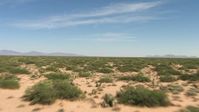 HD stock footage aerial video of a low altitude flight over a wide desert plain in New Mexico Aerial Stock Footage | AF0001_000912