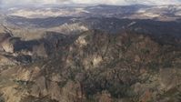 8K stock footage aerial video of rugged desert mountains in Southern California Aerial Stock Footage | AF0001_001023