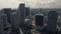 5K stock footage aerial video of Southeast Financial Center skyscraper in Downtown Miami, Florida Aerial Stock Footage | AX0020_028