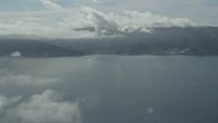 7.6K stock footage aerial video of Avalon on Catalina Island, California Aerial Stock Footage | AX0159_244