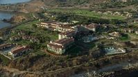 7.6K stock footage aerial video of the Terranea Resort in Rancho Palos Verdes, California Aerial Stock Footage | AX0161_026