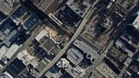 6.7K stock footage aerial video bird's eye view of Downtown Atlanta skyscrapers, reveal capitol building, Georgia Aerial Stock Footage | AX0171_0085