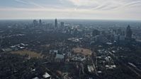6.7K stock footage aerial video of a view of Midtown and Downtown Atlanta, Georgia Aerial Stock Footage | AX0171_0098