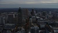 6.7K stock footage aerial video fly over Downtown Atlanta at sunset, Georgia Aerial Stock Footage | AX0171_0187