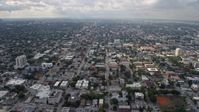 6.7K stock footage aerial video of flying past the Little Havana neighborhood in Miami, Florida Aerial Stock Footage | AX0172_102
