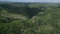 4.8K stock footage aerial video Flying over jungle mountains, Karst Forest, Puerto Rico  Aerial Stock Footage | AX101_051