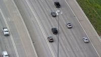 5.5K stock footage video of tracking black SUV on Interstate 15, Salt Lake City, Utah Aerial Stock Footage | AX130_013