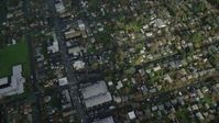 5.5K stock footage aerial video of a bird's eye view of suburban neighborhoods in Northeast Portland, Oregon Aerial Stock Footage | AX153_131