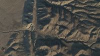 4K stock footage aerial video A bird's eye view of the San Andreas Fault in Southern California, at sunrise Aerial Stock Footage | AX70_050