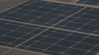 4K stock footage aerial video Panels at Topaz Solar Farm in the Carrizo Plain, California Aerial Stock Footage | AX70_065