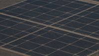 4K stock footage aerial video Solar array at Topaz Solar Farm in the Carrizo Plain, California Aerial Stock Footage | AX70_066
