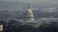 4.8K stock footage aerial video of the North Side of the United States Capitol in Washington DC Aerial Stock Footage | AX75_101E