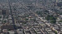 4.8K stock footage aerial video of urban neighborhoods and S 7th Street in South Philadelphia, Pennsylvania Aerial Stock Footage | AX79_085