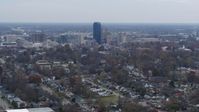 5.7K stock footage aerial video stationary view of city skyline from neighborhoods, Downtown Lexington, Kentucky Aerial Stock Footage | DX0001_003227