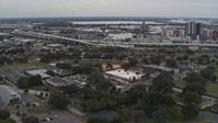 5.7K stock footage aerial video of an elementary school while descending, Tampa, Florida Aerial Stock Footage | DX0003_231_015
