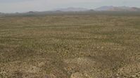 4K stock footage aerial video of wide Mojave Desert landscape in San Bernardino County, California Aerial Stock Footage | FG0001_000038