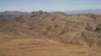 4K stock footage aerial video of steep mountain ridges in the Nevada Desert Aerial Stock Footage | FG0001_000259