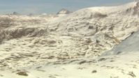 HD stock footage aerial video flying over ridge and panning across a second ridge in the Rocky Mountains, Colorado Aerial Stock Footage | HDA13_362