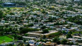 Residential neighborhood in Toa Baja, Puerto Rico  Aerial Stock Photos | AX101_229.0000097F