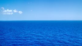 Sapphire blue ocean waters of the Atlantic Ocean  Aerial Stock Photos | AX102_096.0000000F