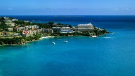 Marriott's Frenchman's Cove resort hotel in St Thomas, the US Virgin Islands  Aerial Stock Photos | AX102_231.0000270F