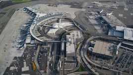 Terminals at JFK International Airport in New York City Aerial Stock Photos | AX120_064.0000083F