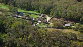 The Plimoth Plantation in Plymouth, Massachusetts Aerial Stock Photos | AX143_107.0000000