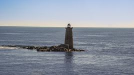 A lighthouse with the ocean in the background, Kittery, Maine Aerial Stock Photos | AX147_194.0000204
