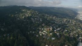 Homes in the Hillside neighborhood of Portland, Oregon Aerial Stock Photos | AX153_096.0000378F