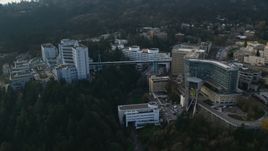 Oregon Health and Science University complex in Portland, Oregon Aerial Stock Photos | AX153_120.0000247F